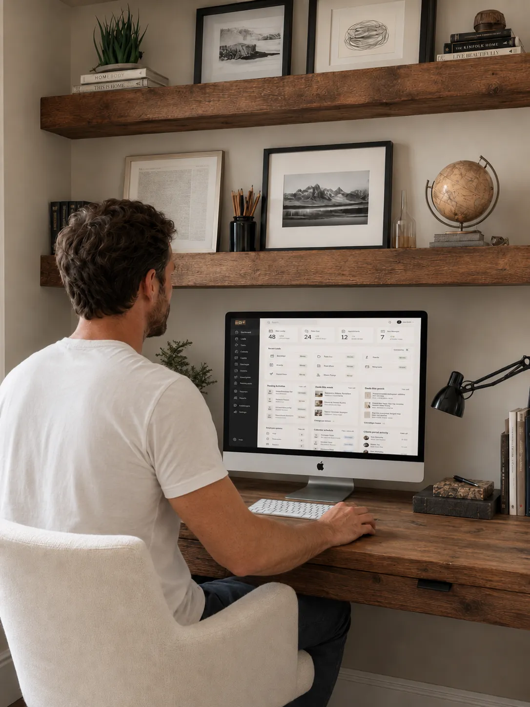 Back office tools and website management options