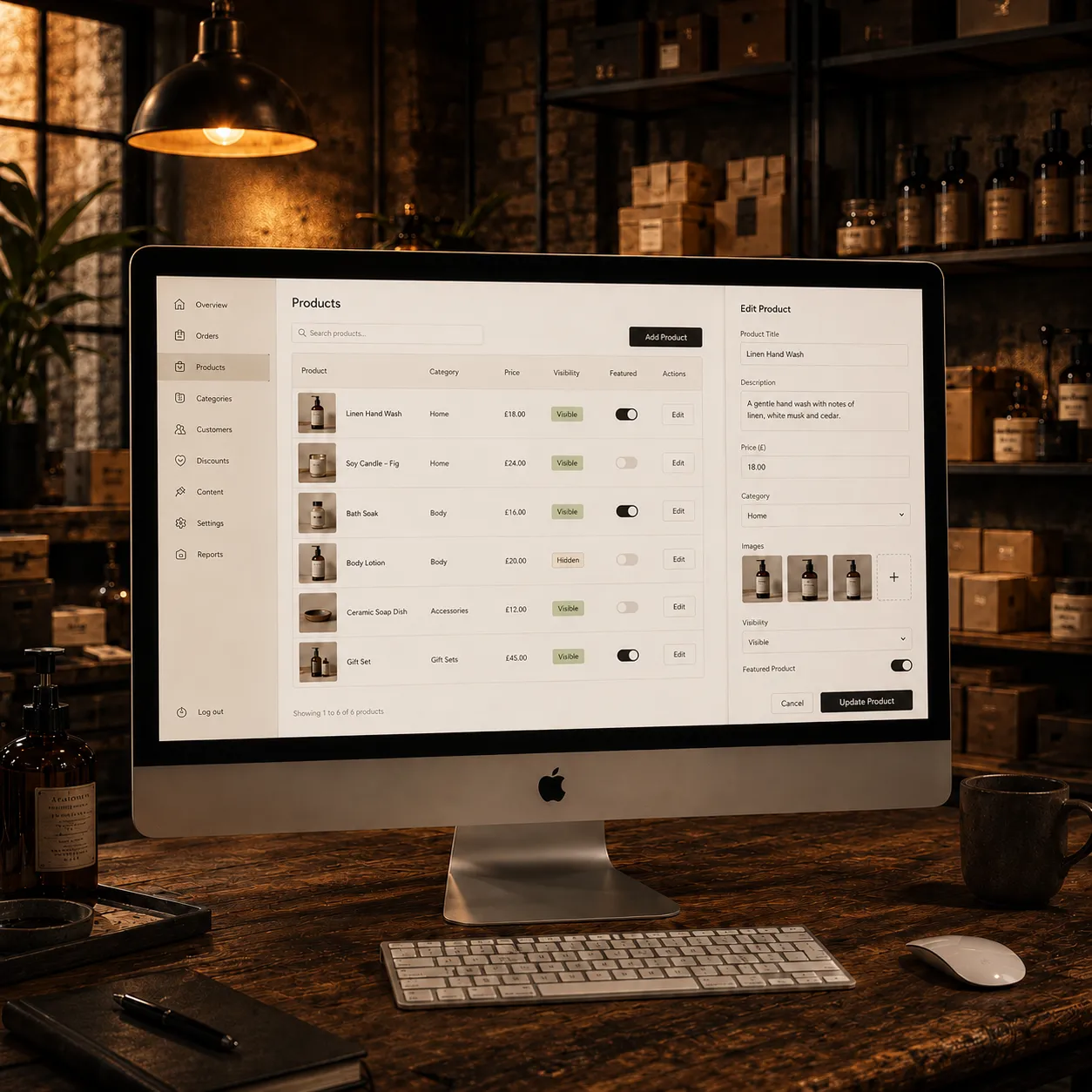 Product management back office tools