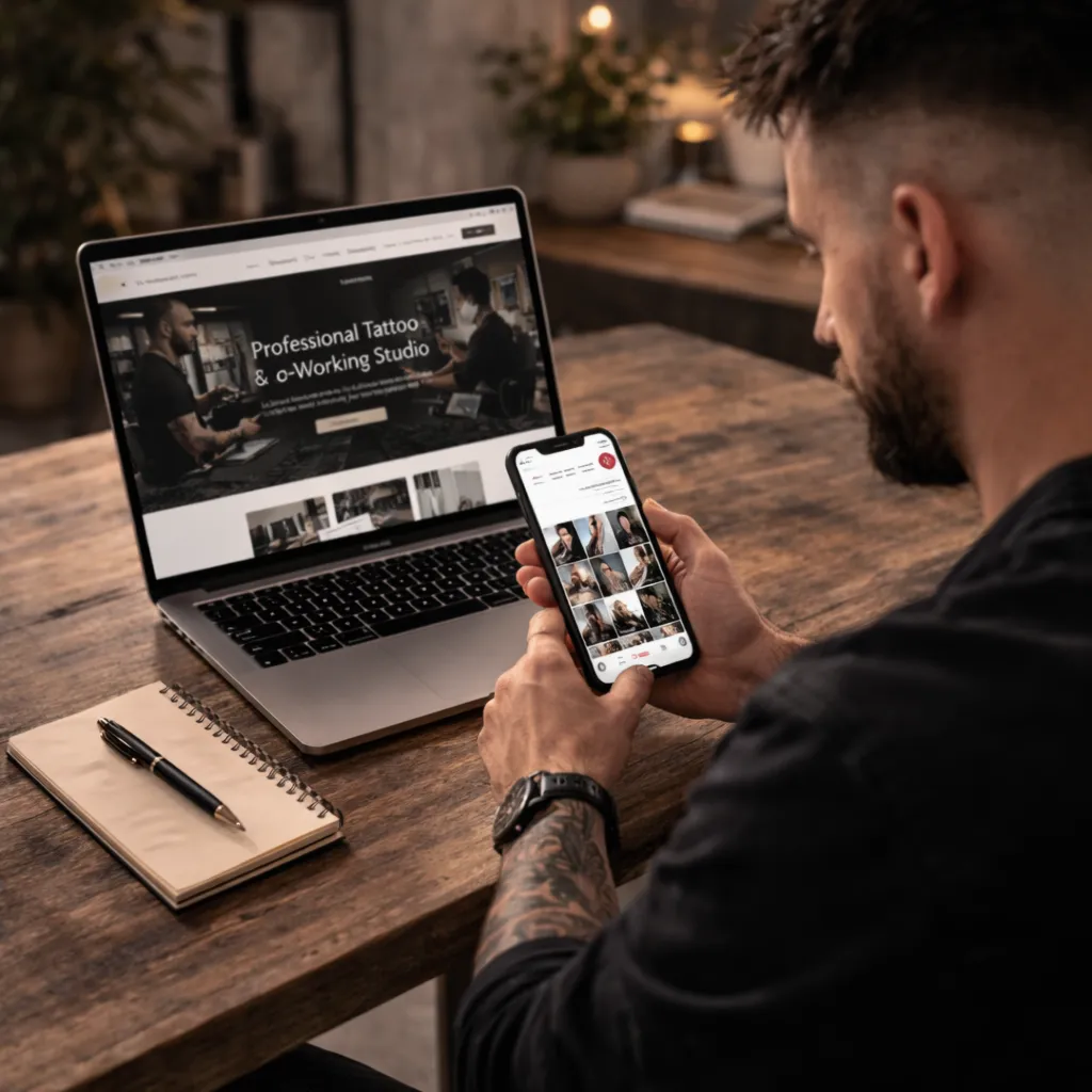 Using social media alongside a professional business website