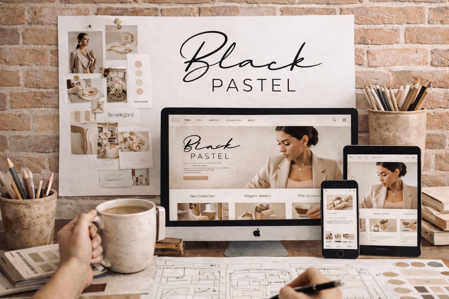Black Pastel studio