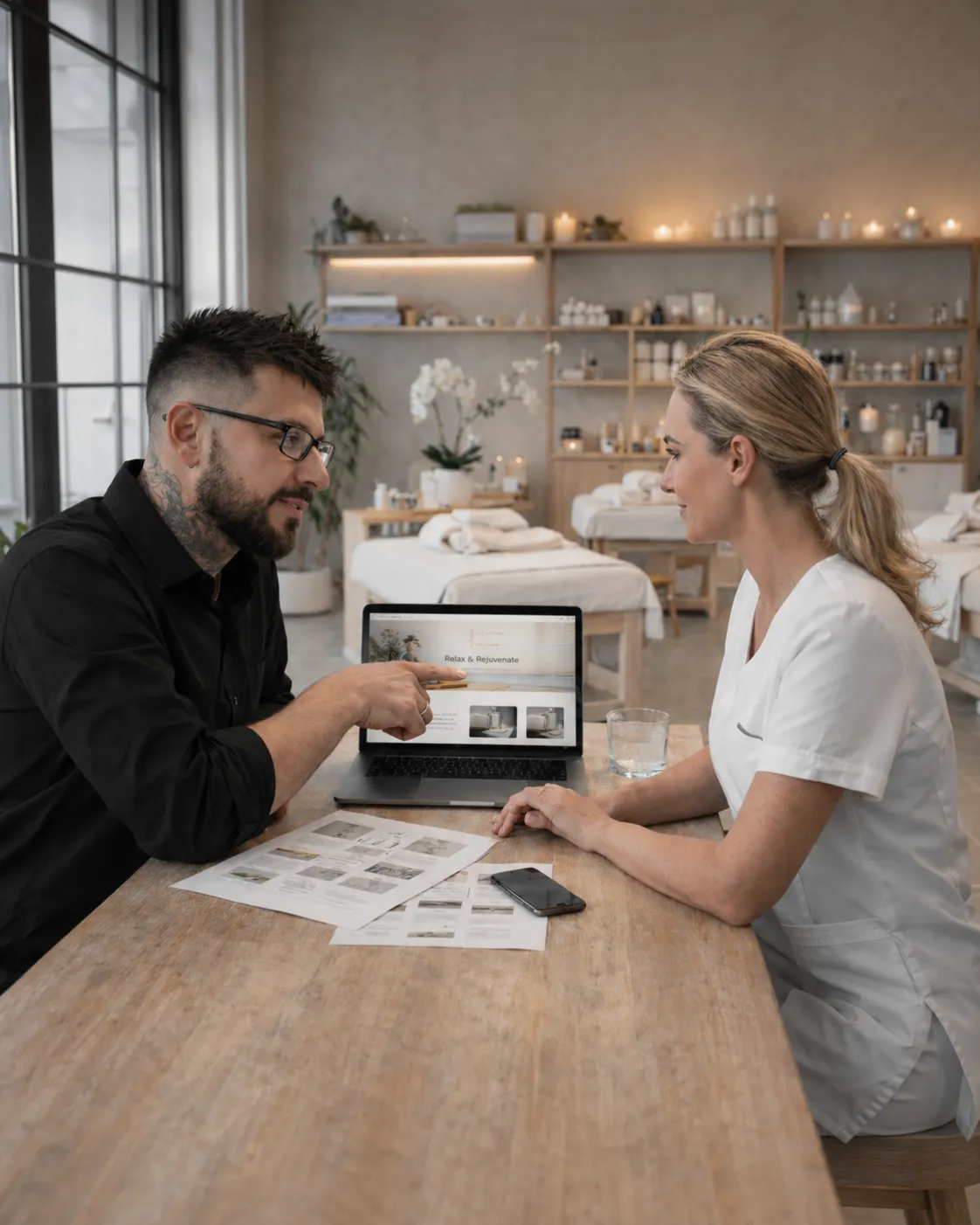 Monthly website planning and design process