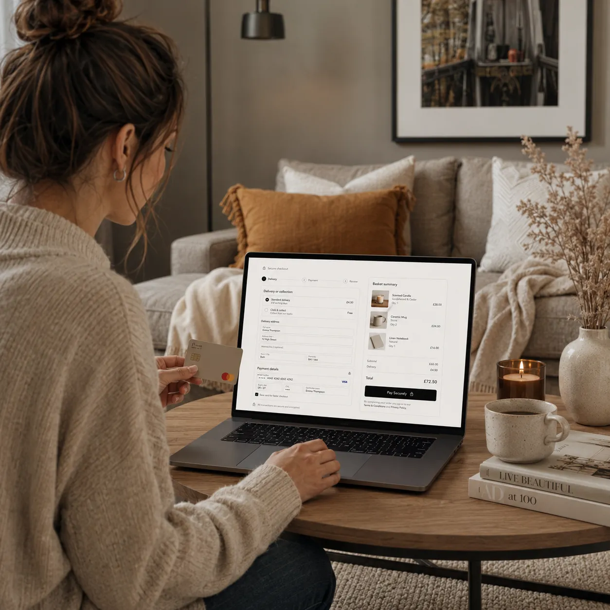Ecommerce checkout and payment preview