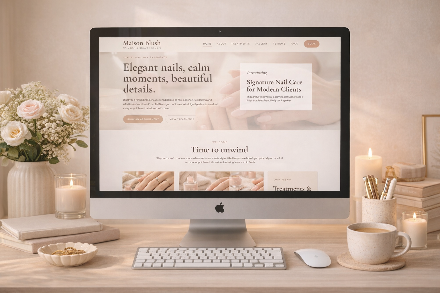Nail Bar Website Template