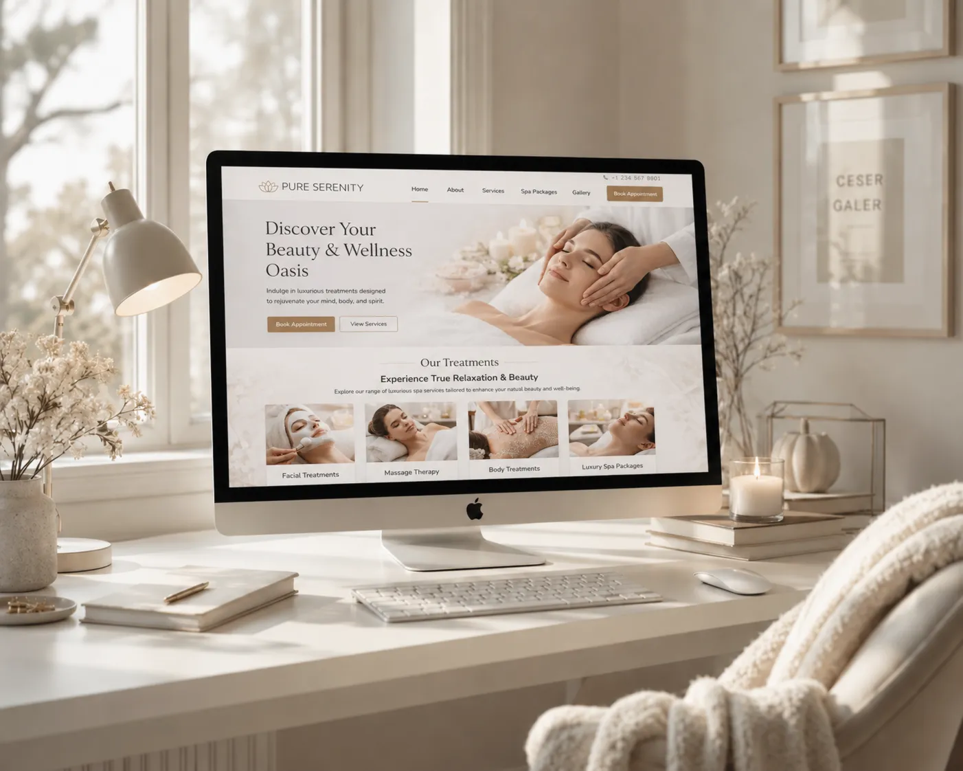Website design refresh example