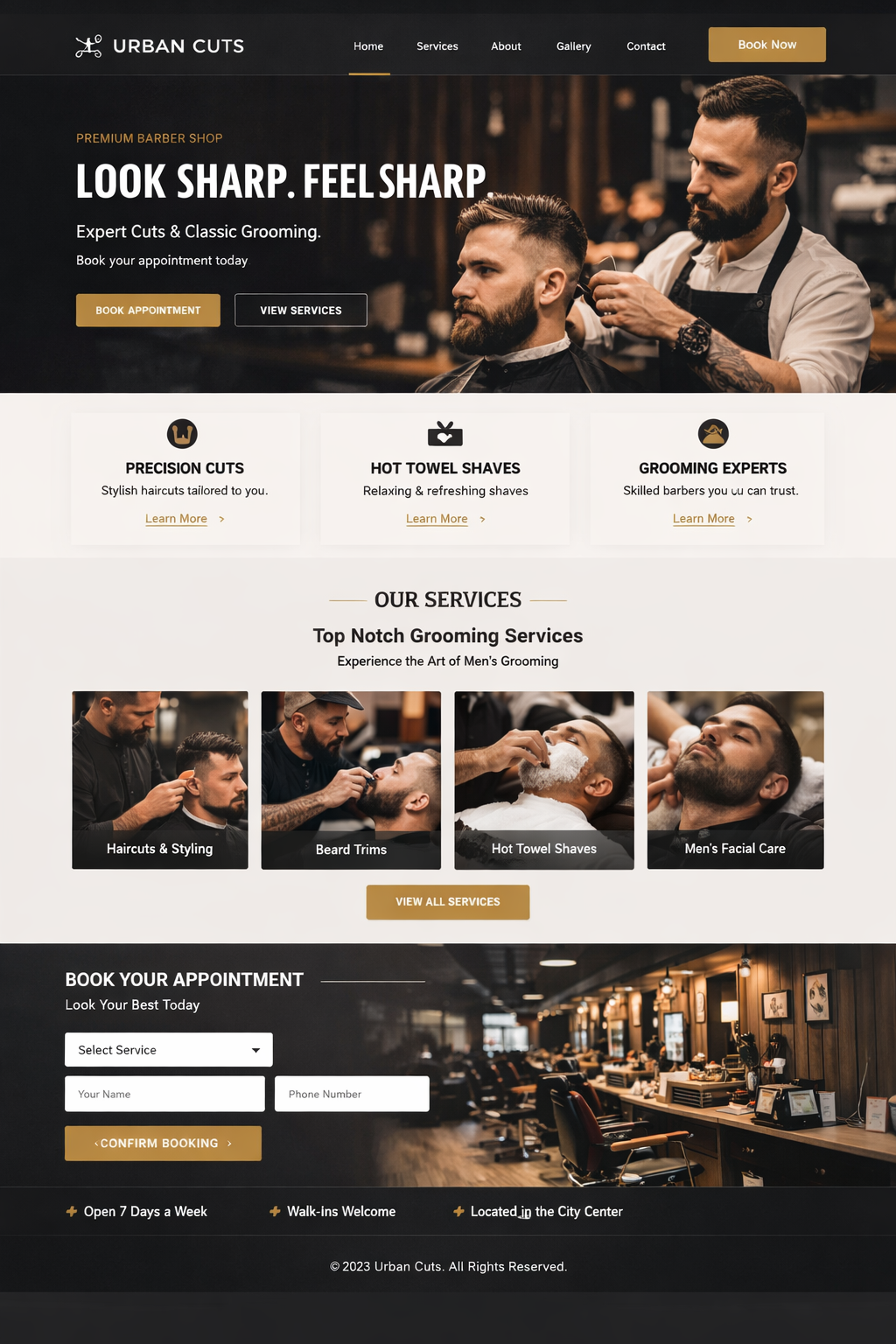 Barber Shop Website