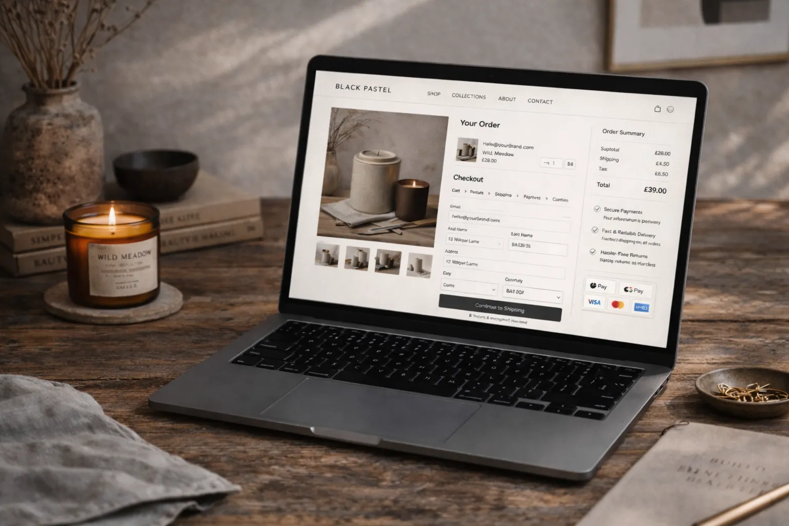Tailored ecommerce setup example