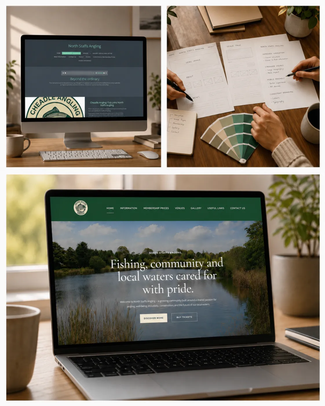 Website refresh planning and design process