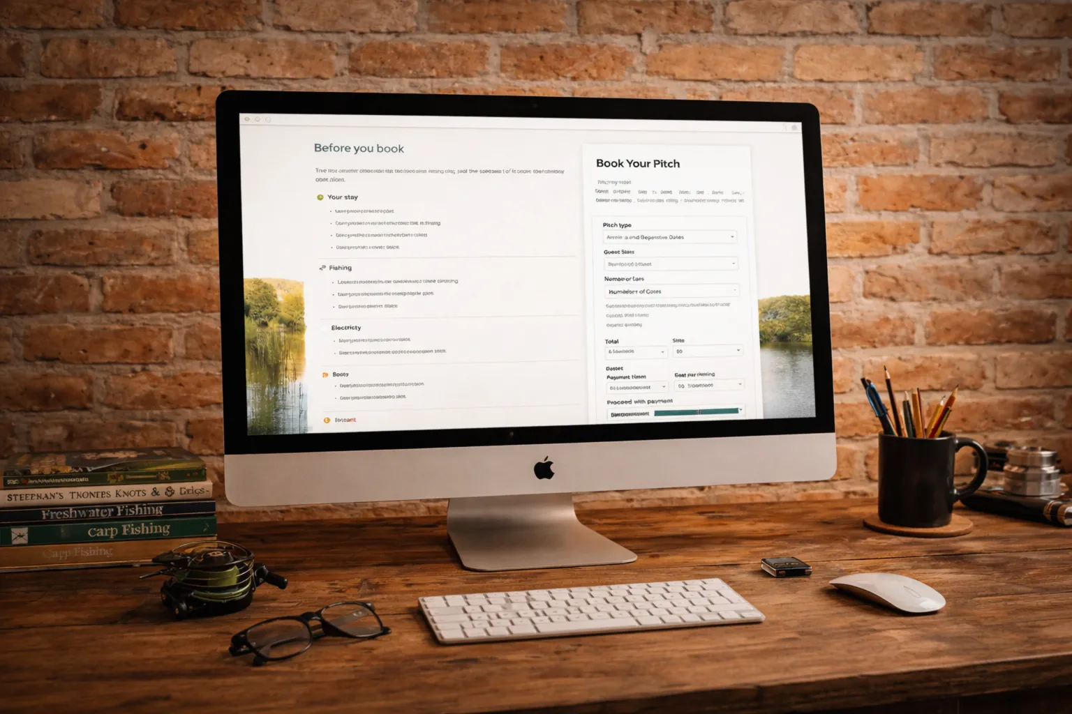 Woodlands Fishery direct booking system and customer journey